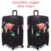 Travel Luggage Cover Suitcase Dustproof Scratch-proof Protection Elastic Sleeve, Size:M Size 22 to 24 inch(English Map)