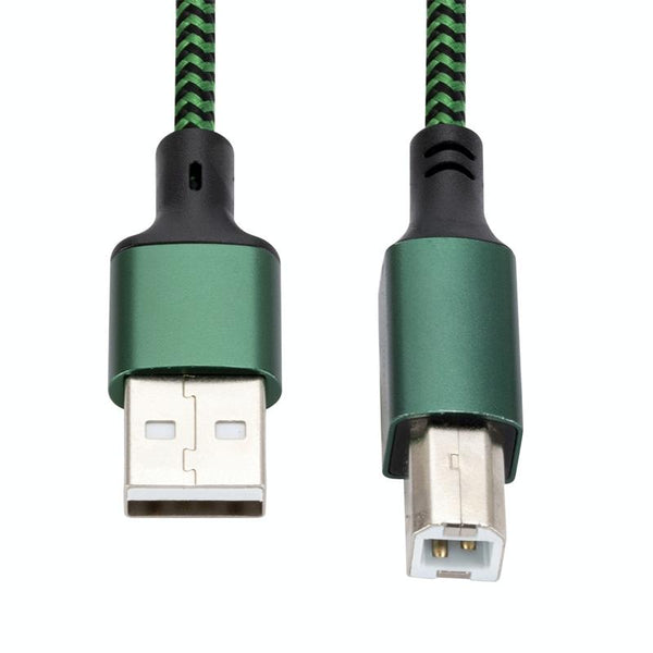 USB 2.0 to Square Port A/B Printer Adapter Cable, Length:2m(Green)