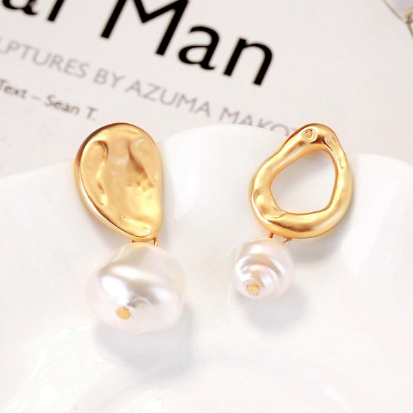 1030402301 Big Small Bead Stud Earrings Jewelry