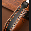 Hallmo Car Cowhide Leather Key Protective Cover Key Case for Old Mercedes-Benz E300L(Brown)
