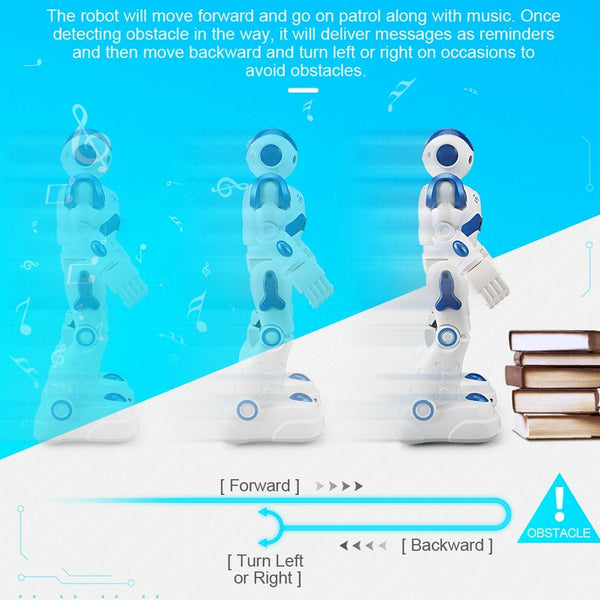 JJR/C R2 CADY WIDA RC Robot Gesture Sensor Dancing Intelligent Program Toy Gift for Children Kids Entertainment with Remote Control(Blue)