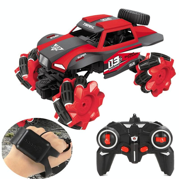 CX-60 2.4G Remote Control Truck Speed Drift Car Toy Cross-Country Racing  Double Remote (Red)