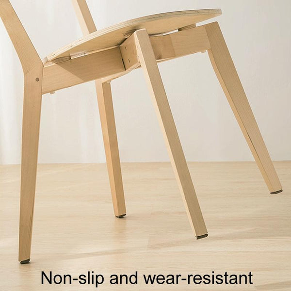 4pcs /Set Silent And Wear Resistant Chair Foot Cover Household Stool Anti-Slip Protective Pads, Style: 50mm Square White