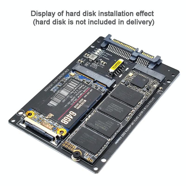 SATA 22PIN To MSATA Or M.2 NGFF SATA Card 2 In 1 SSD Converter Card Only Card