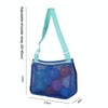 Children Shell Collection Bag Beach Toys Organizer Storage Bag(Light Blue Green)