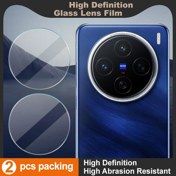 For vivo X200 2pcs/Set imak HD Glass Rear Camera Lens Film