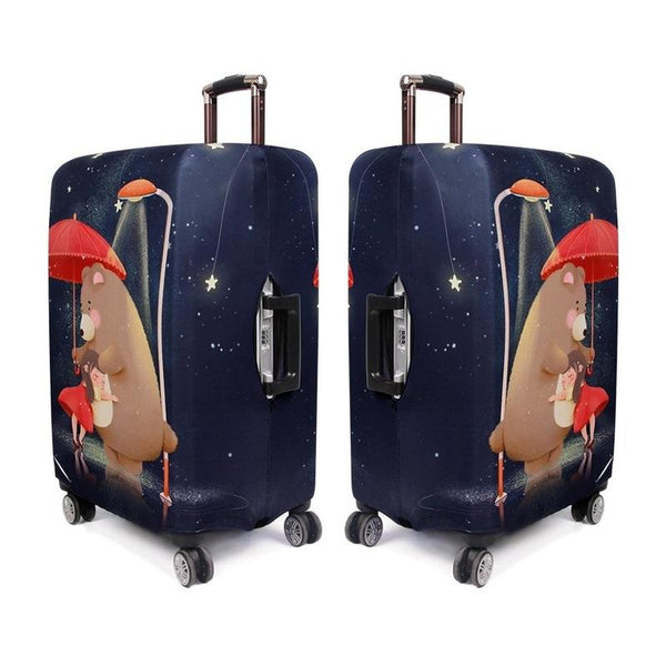 Thick Wear-resistant Luggage Elastic Dustproof Protective Cover, Size: M(Mushroom Rabbit)