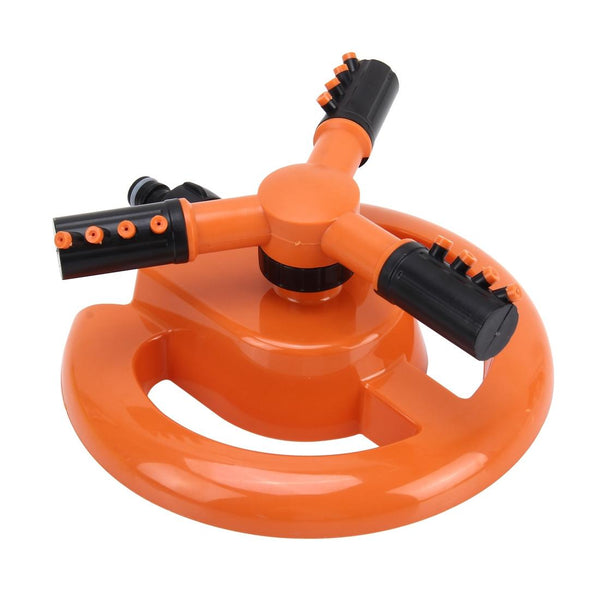 Garden Automatic Rotating Nozzle 360 Degree Rotary Automatic Sprinkler Garden Lawn Watering Nozzle Irrigation Nozzle,Applicable for 1/2 inch Water Pipes(Orange)