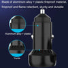 IBD352 Aluminum Alloy Dual Interface Car Charger, Spec: Qc3.0 18W+PD 3.0 30W