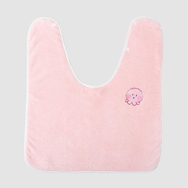 Children Wash Towel Brushing Baby Bib Not Wetsuit Multifunctional Facial Washing Towel, Color: Pink Octopus