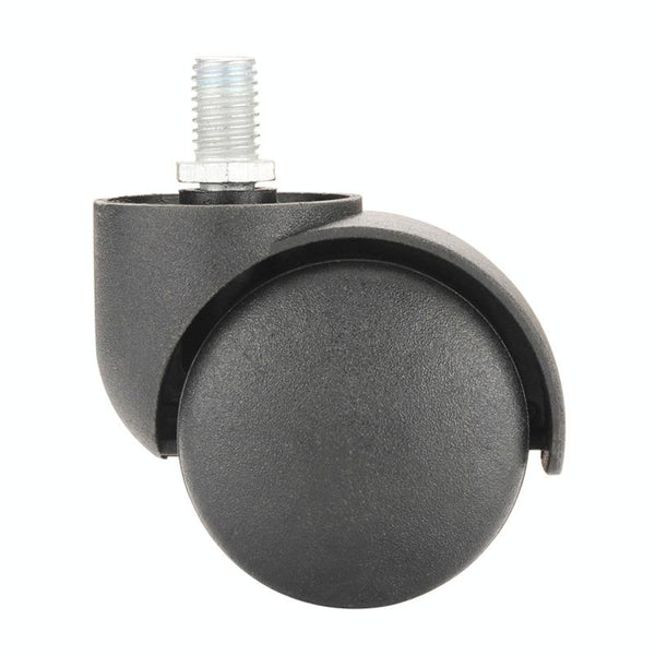 M10 Screw Quiet Swivel Chair Universal Wheels Office Chair Roller Casters(Black)