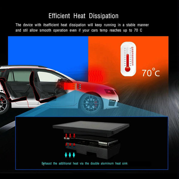 A3012 9 Inch Android Navigation CarPlay 1+32G Dual-Spindle Universal Central Control Screen Car Navigator Reversing Video Player(Standard)