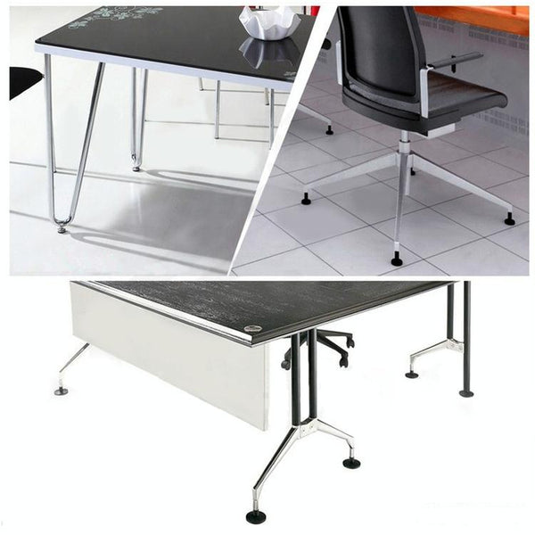 80 PCS M8 20mm Adjustable Support Plastic Chassis Metal Screw Furniture Mat (30mm)