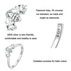 BSR307 Sterling Silver S925 Small Bee Cute Insect Zirconia Ring(No.8)