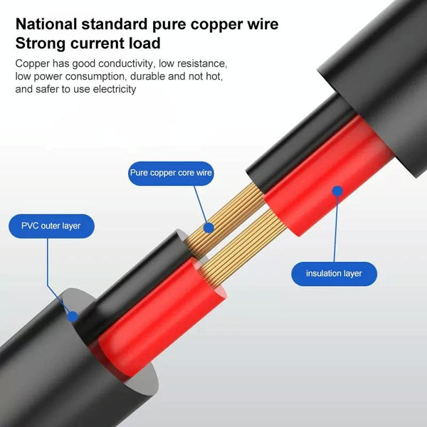 12V DC Power Extension Cable 1m Male to Female
