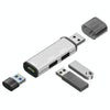 ADS-302A 3 in 1 USB to USB 3.0 / 2.0 Hub Expansion Station USB Adapter(Grey)