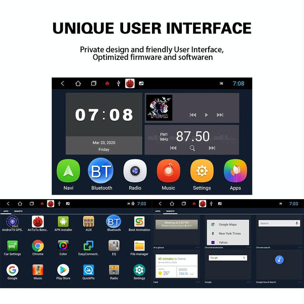 Suitable for Volkswagen 7-inch Car Multimedia Player Navigation Bluetooth Reversing Integrated Machine Android 10.0, Specification: 1+16G