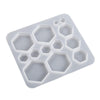 DIY Epoxy Resin Three-Dimensional Geometric Pendant Earring Silicone Mold, Spec: Hexagonal