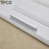 5 PCS 2057-96 Drawer Cabinet Door Handle Straight Door Handle (White)