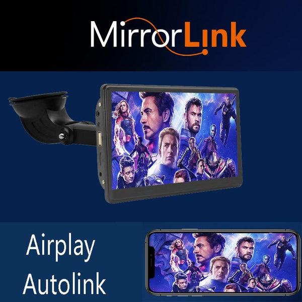 X70-1 Car 7 inch IPS Portable Smart Screen Wireless Screen Projection Carplay Android Auto, with Reversing Camera(Black)