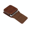 Folding Screen Mobile Phone Waist Hanging Universal Clutch Bag(Coffee)