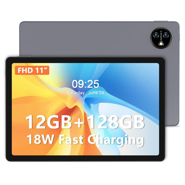 VASOUN M60 4G LTE Tablet, 6GB+128GB, 11 inch, Android 13 UNISOC T606 Octa Core CPU, Global Version with Google Play(Grey)