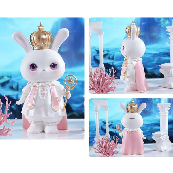 Piggy Banks God Rabbit Home Ornaments Gift Crafts, Size: Large Purple