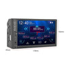 A2891 7 inch Car HD MP5 Carplay Bluetooth Music Player Reversing Image All-in-one Machine Support FM / U Disk with Remote Controler, Style:Standard