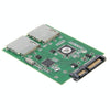 Dual SD Card To 22 Pin SATA Adapter Converter Card