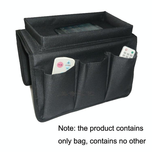 SF001 Oxford Cloth Sofa Armrest Hang Bag Household Storage Bag(Beige)
