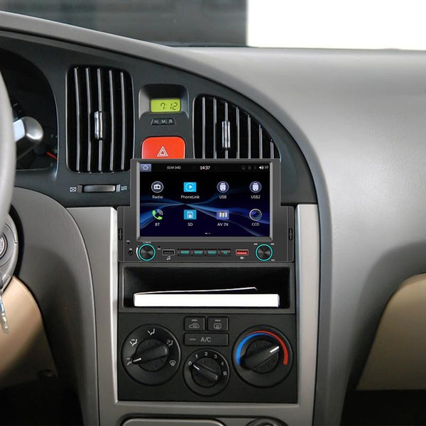6.2 Inch MP5 Player Single Butt Universal Wired CarPlay Car Monitor, Model: Standard+12 Light Camera