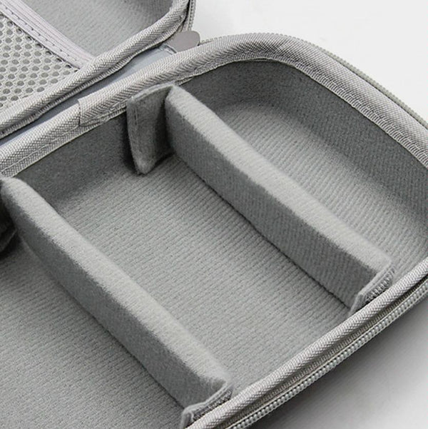 Power Adapter Headset Data Cable Portable Storage Bag For Macbook Air/Pro Notebook(Black)