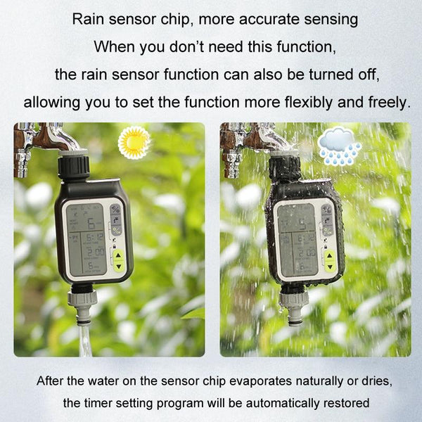NADSTER Garden Screen Timed Automatic Rain Sensor Flower Waterer, Specification: Dual Outlet