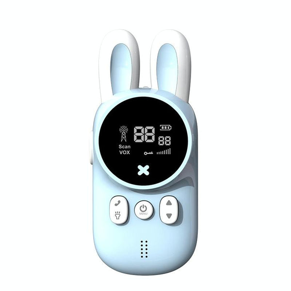 Children Voice Transmission Intercom Handheld Wireless Communication 3 Kilometers Parent-Child Educational Interactive Toy( Blue)