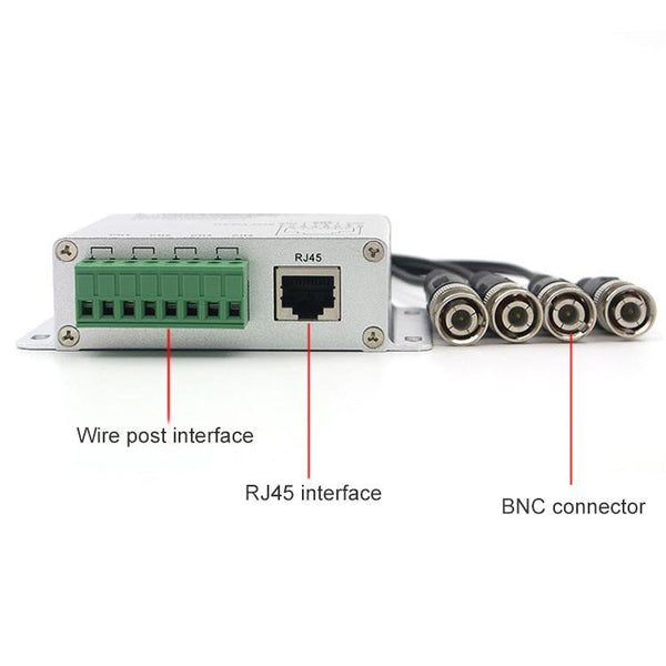 4CH Passive Video Balun CCTV Balun over Cat5 330m/1500m