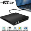 663 High Speed CD DVD Burner USB3.0 Computer Laptop External Optical Drive Burner(Black)