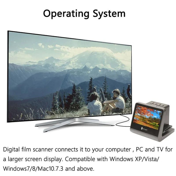 Tonivent TON171 24-48 Mega Pixels 5 inch HD Screen Film Scanner(UK Plug)