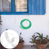 Stainless Steel Hose Storage Holder Garden Home Car Wash Faucet Hose Storage Hook, Model:  Round Line (White)