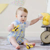 Bee Shaped Teether Teething Stick Baby Anti-Snacking Toys, Color: Yellow Brown Printing