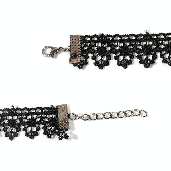 Fringe Lace Gothic Lolita Vintage Necklace,Style: 1555