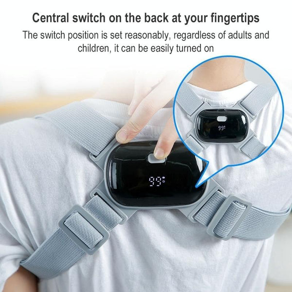 Smart Posture Corrector Adult Child Intelligent Posture Reminder Posture Trainer(Grey)