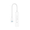 Original Xiaomi 4 Ports USB3.0 Hub with Stand-by Power Supply Interface USB Hub Extender Extension Connector Adapter(White)