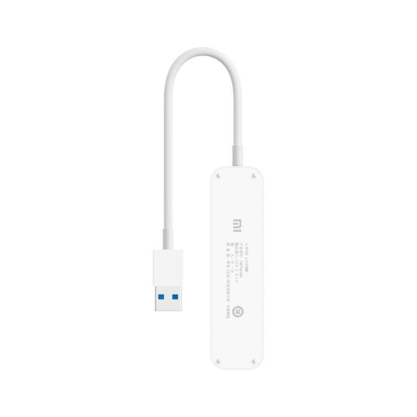 Original Xiaomi 4 Ports USB3.0 Hub with Stand-by Power Supply Interface USB Hub Extender Extension Connector Adapter(White)