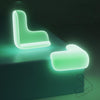 10 PCS Luminous Anti-bump Corner Transparent Coffee Table Corner Protector,Style: L-shape