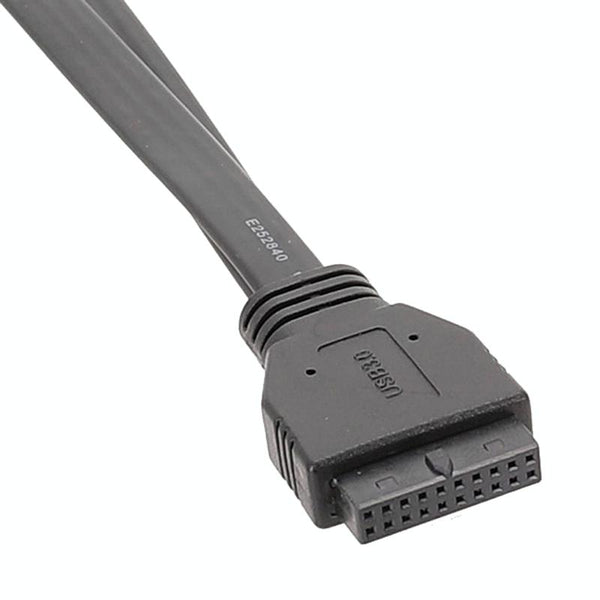 80cm Motherboard USB3.0 Panel Cable Front 19Pin To Dual-Port A Female Data Flat Cable