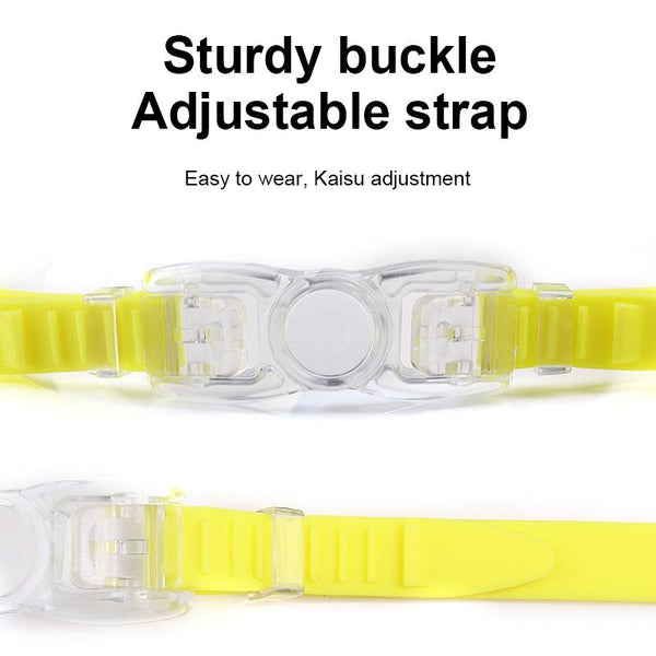 JIEHU JH8560 Children Waterproof and Anti-fog Cartoon Cat Shape Swimming Goggles(Red Blue)