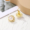 E2209-12 Colorful Pearl Baroque Earrings Pearl Ear Clip Women Without Ear Piercing
