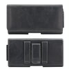 5.5-6.7 inch Universal Multifunctional Horizontal Magnetic Flip Cover PU Phone Waist Bag(Black)