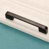 6613-224 Simple Cabinet Door Handle Drawer Wardrobe Zinc Alloy Handle (Black Red)