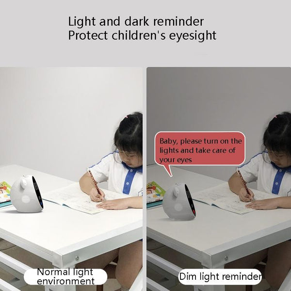 Intelligent Primary School Student Writing Sitting Posture Corrector Children Eye Protection Vision Protector Student Alarm Clock(Lemon Yellow)